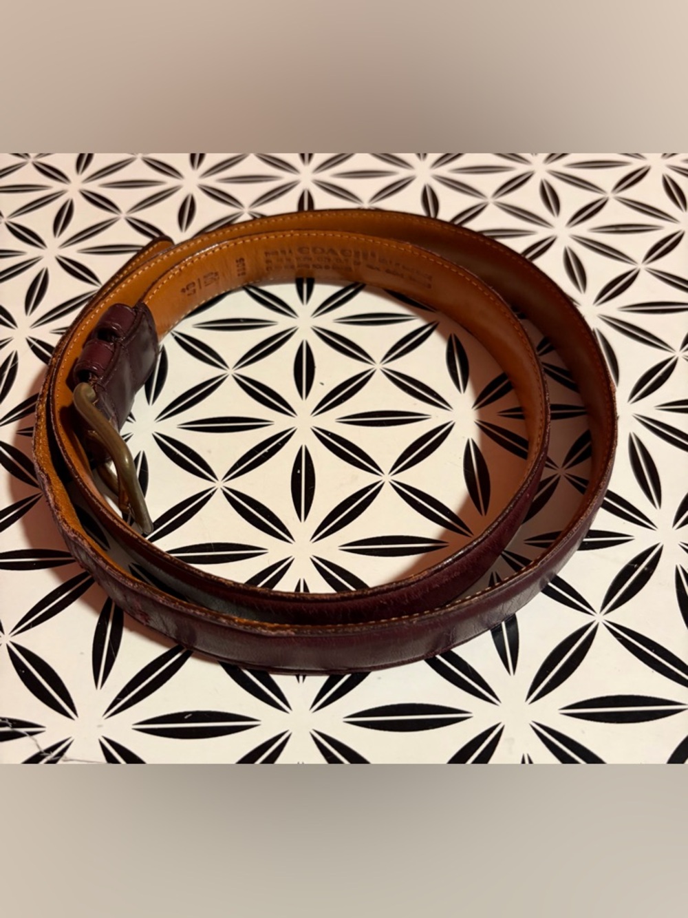 Men’s Vintage Coach Leather Belt